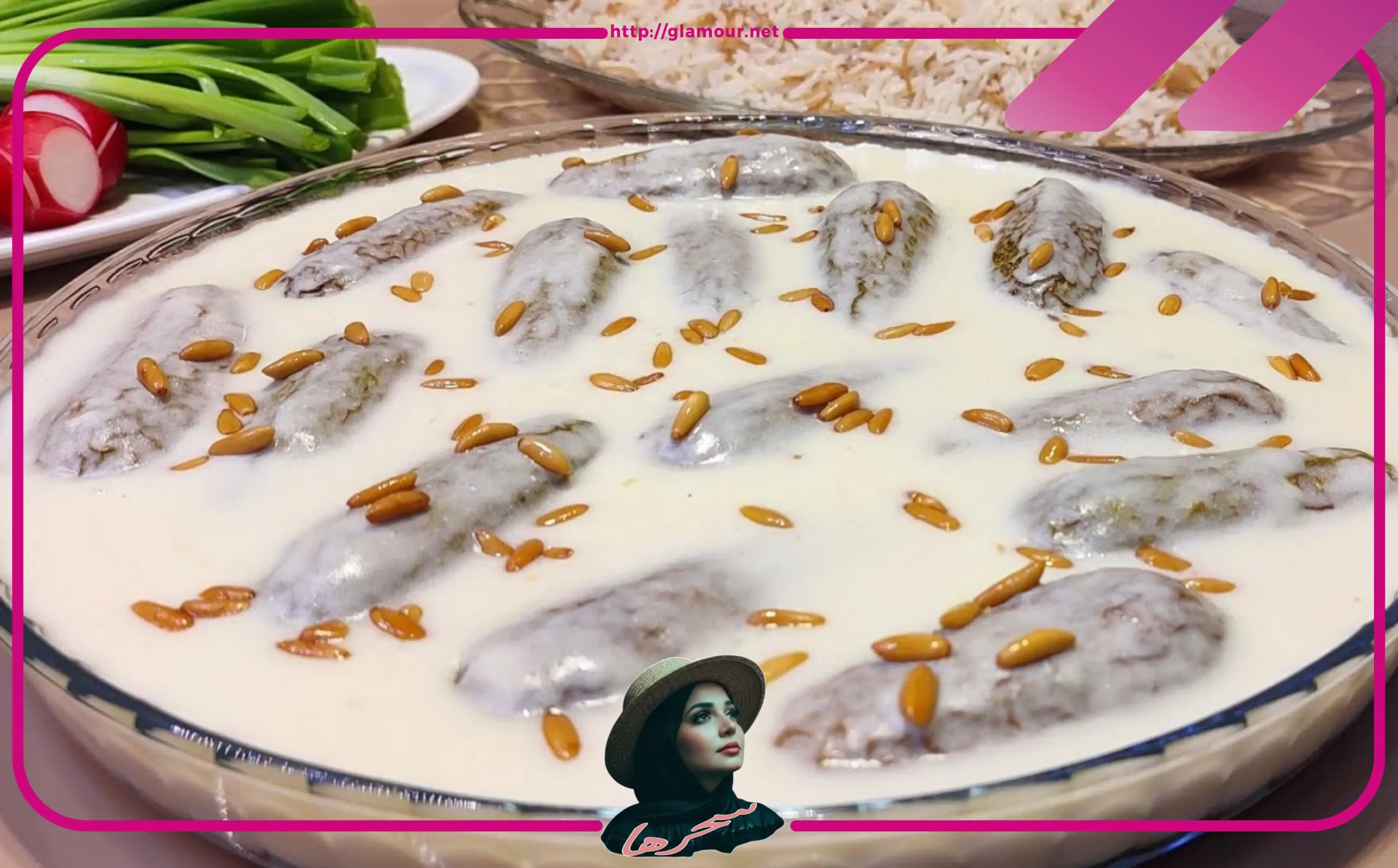  محشي كوسا باللحمة المفرومة وصوص اللبن