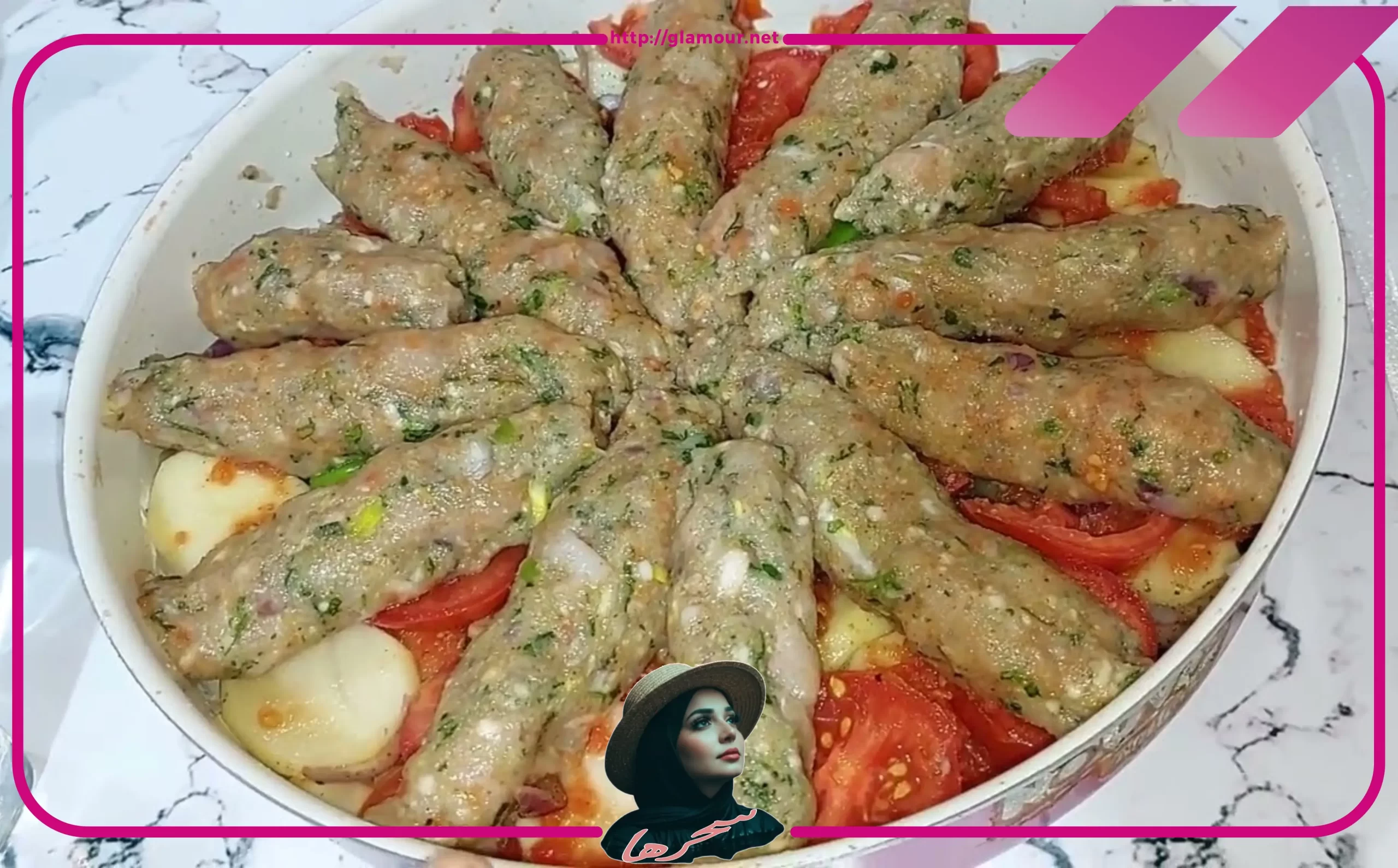 طريقة عمل صينية كفتة بالطحينة والبطاطس خطوة خطوة